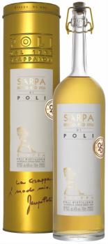 Grappa Sarpa Oro di Poli Barrique in Geschenkdose 40 % vol.