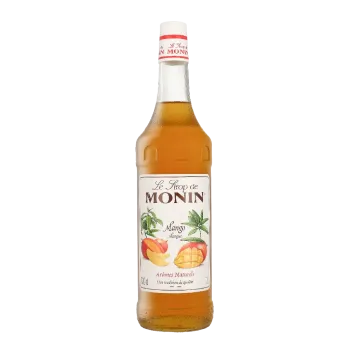 Monin Mango-Sirup Literflasche Glas