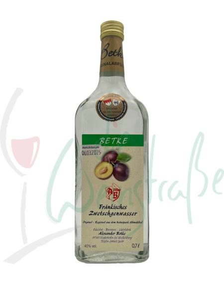 Betke Fränkisches Zwetschgenwasser 40 % vol.