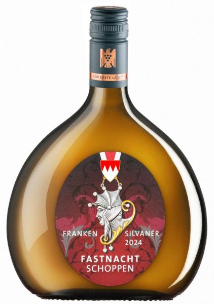 Fastnacht-Schoppen Franken Staatlicher Hofkeller Randersackerer Silvaner trocken 2024er Faschings-Saison 2025/26