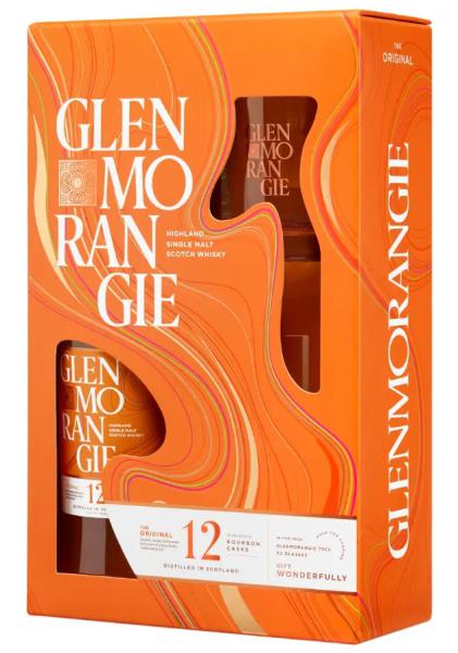 Glenmorangie The Original 12 years Highland Single Malt Scotch Whisky mit 2 Tumblern 40 % vol.