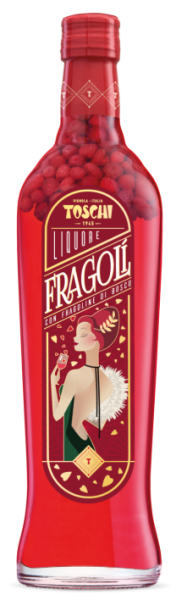 Toschi Fragoli di Bosco Walderdbeeren-Likör 24 % vol.