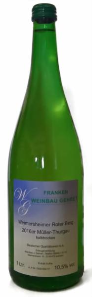 Weimersheimer Roter Berg Müller-Thurgau halbtrocken 2017er